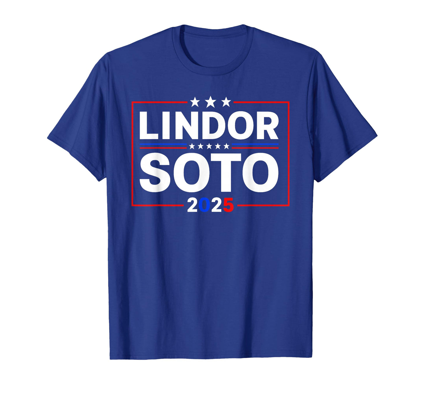 Lindor Soto '25 - Vintage Mets Name Political Meme Baseballs T-Shirt