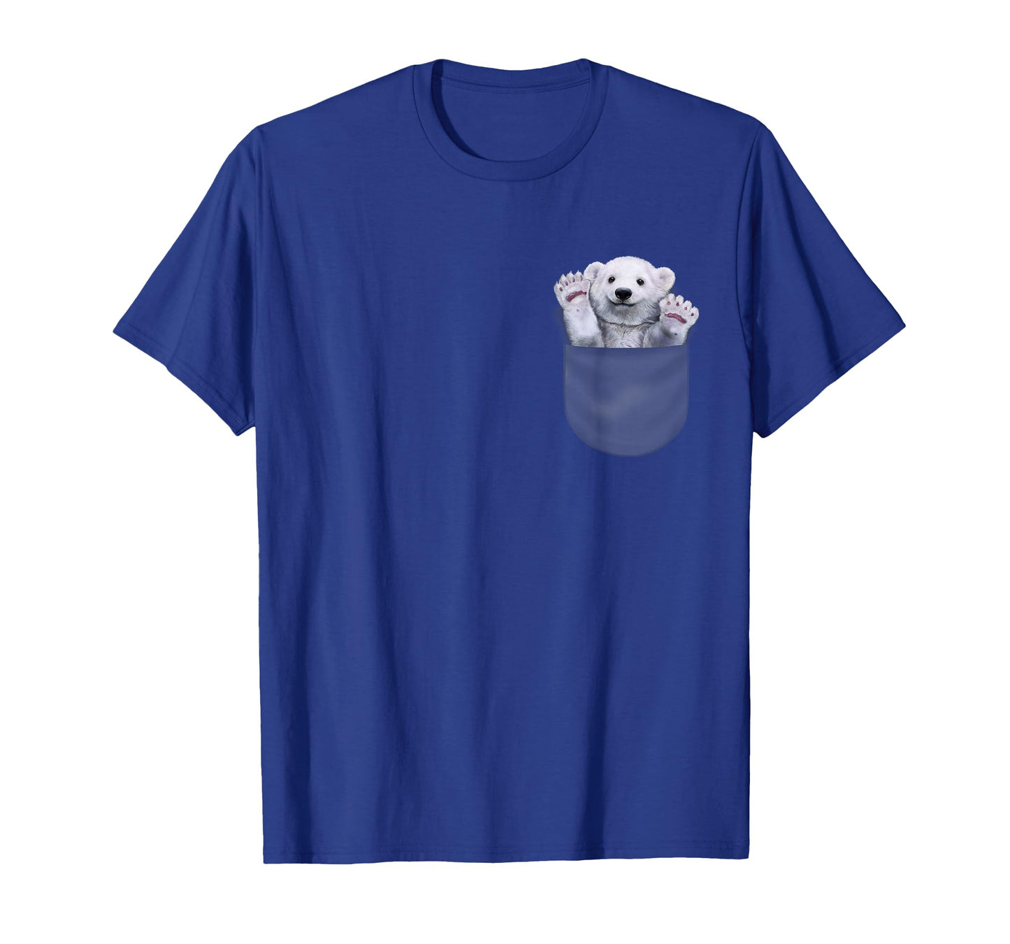 Cute Polar Bear in Pocket T-Shirt