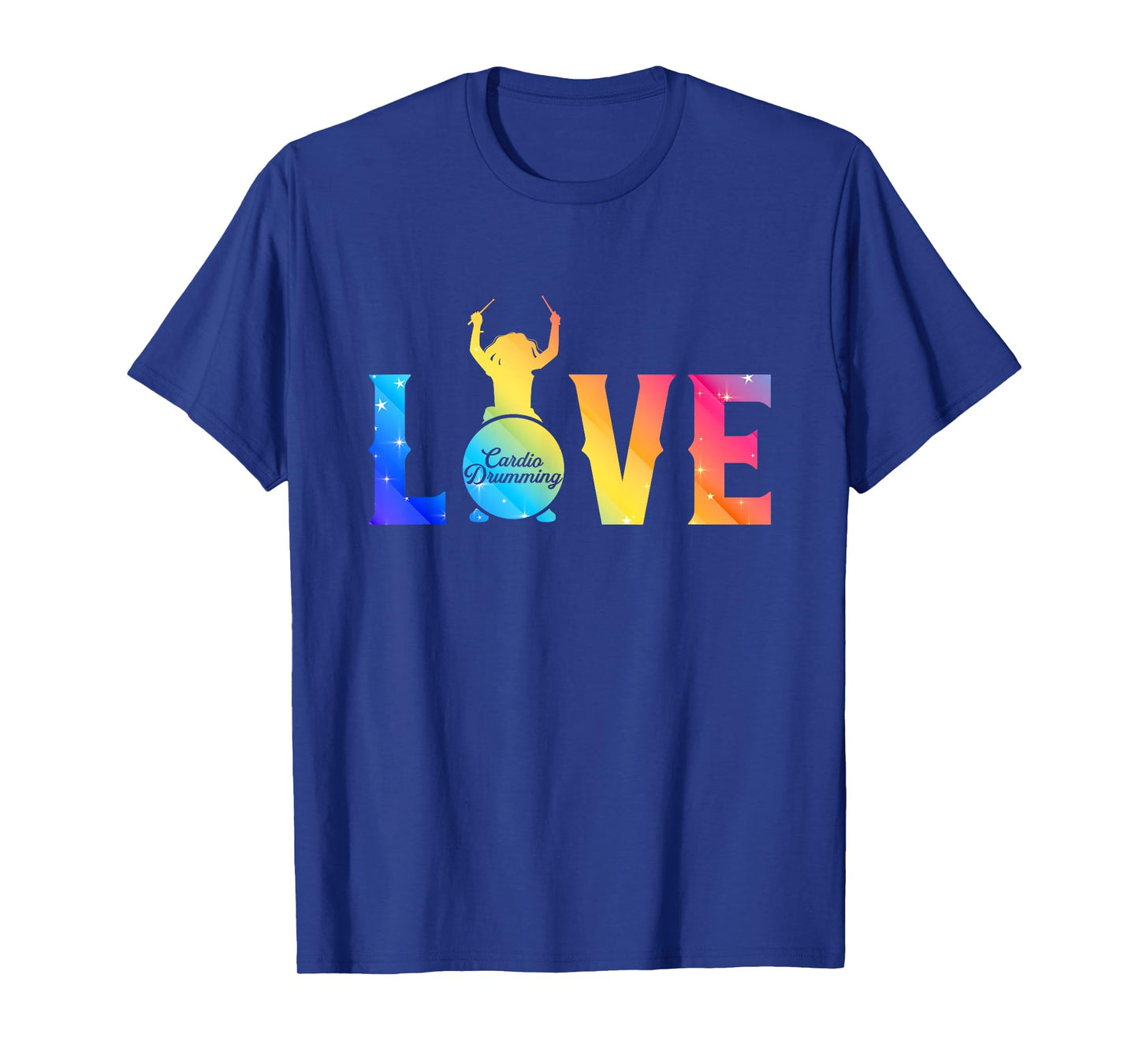 Cardio and gym colored shirt love cardio drumming T-Shirt