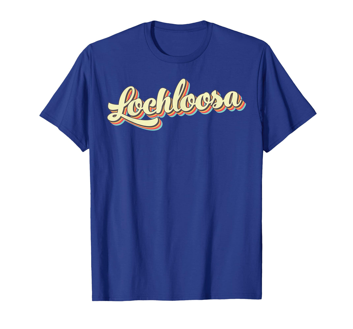 Lochloosa TShirt Retro Art Baseball Font Vintage T-Shirt