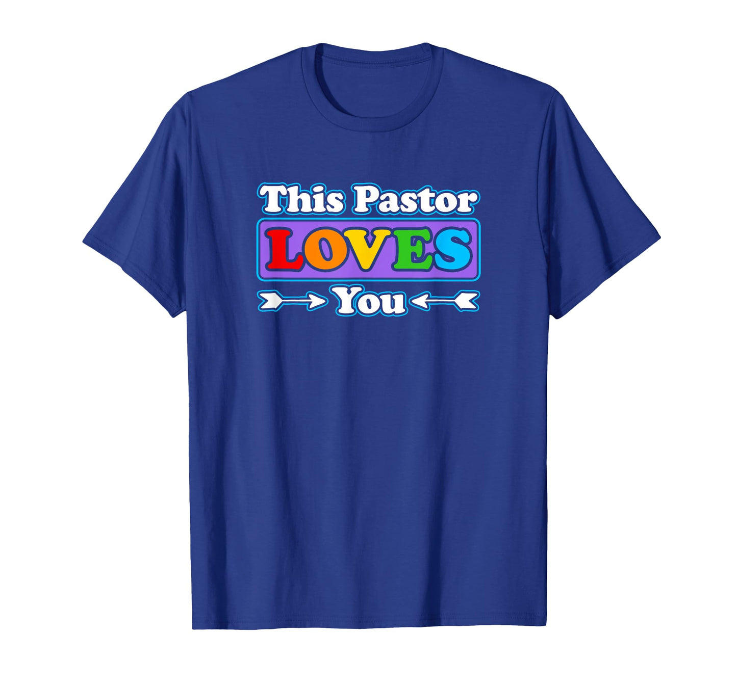 LGBTQ+ Rainbow Pride Tshirt This Pastor Loves You T-Shirt
