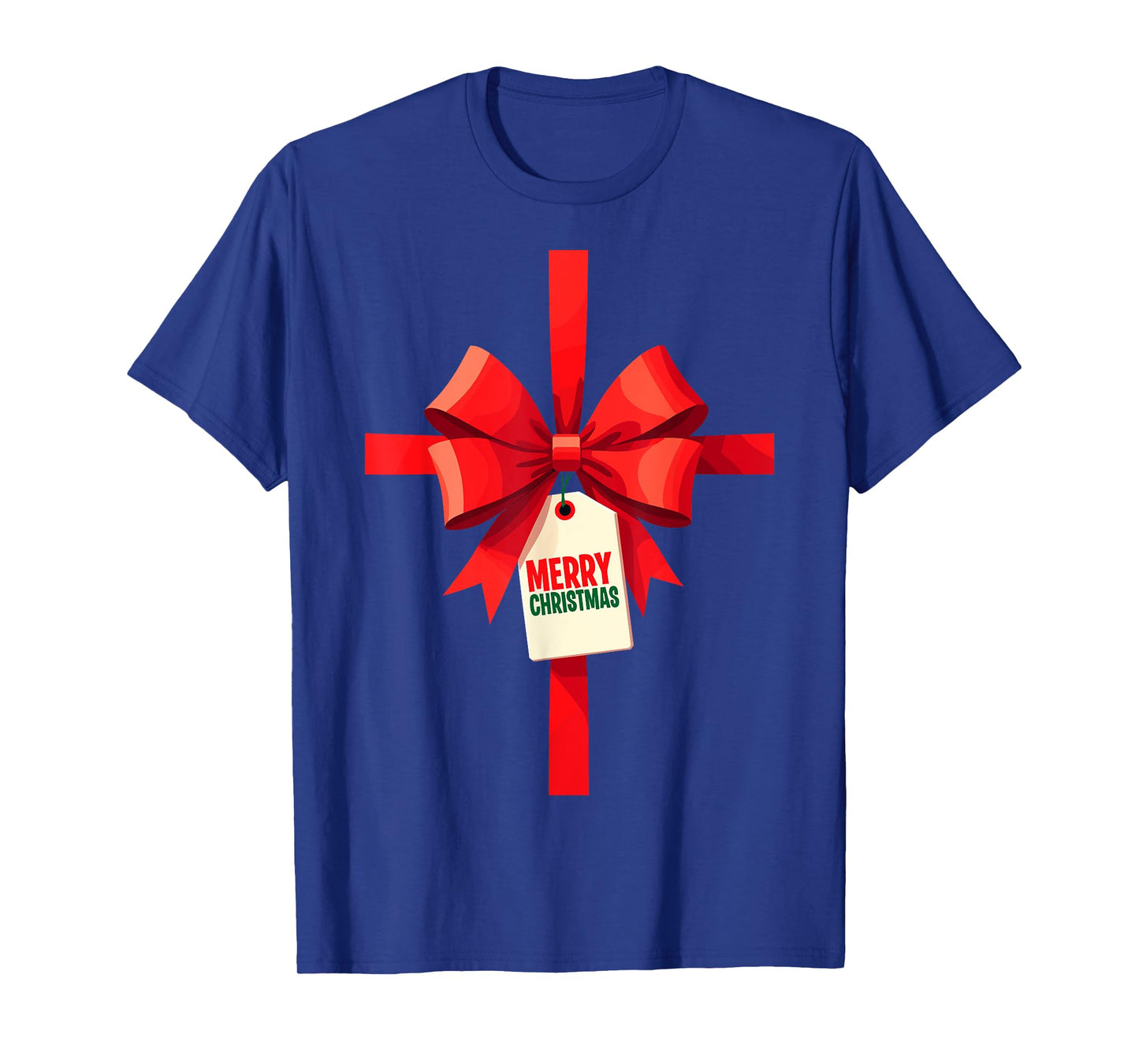Funny Christmas Bow Xmas Present Costume Merry Christmas T-Shirt
