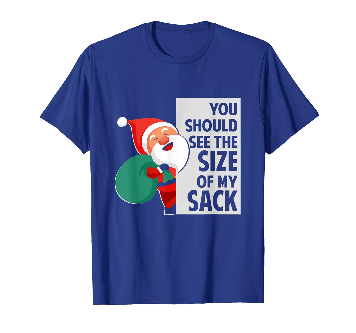 You Should See The Size Of My Sack Funny Santa Christmas T-Shirt
