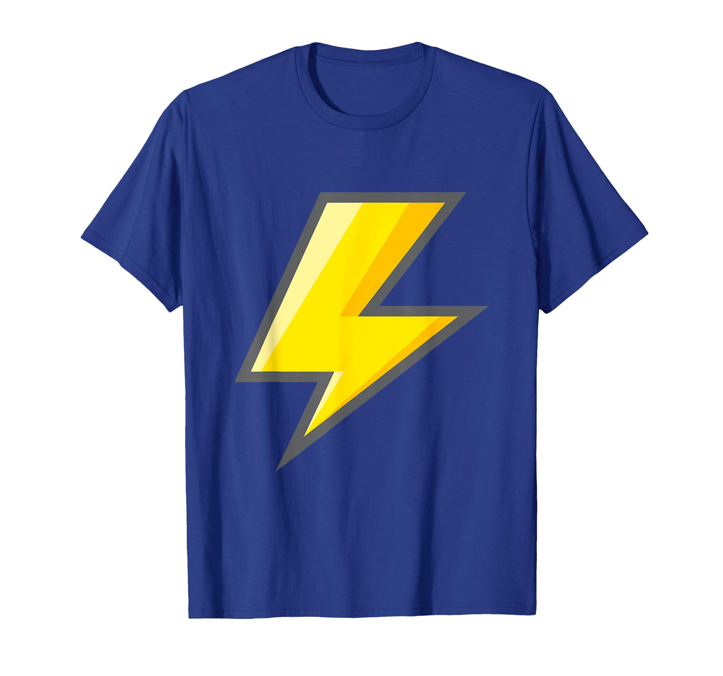 Yellow Lightning Bolt Graphic Tee Easy Halloween Costume T-Shirt