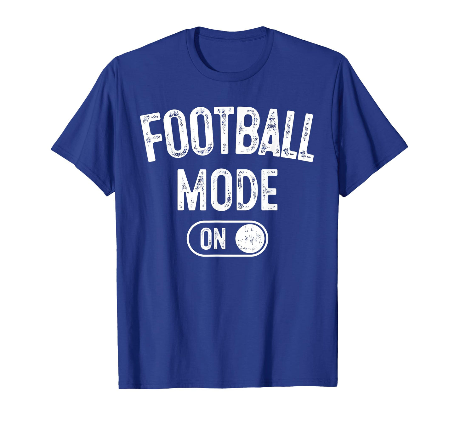 Football Mode On Funny Quarterback Gift Coach Player Dad T-Shirt