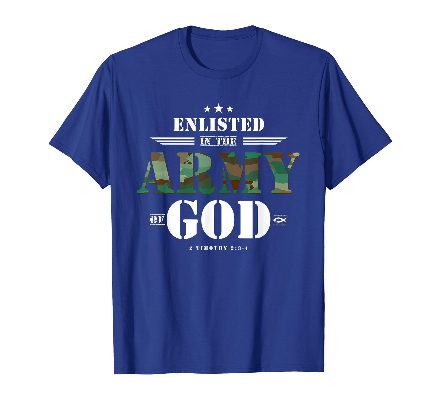 Christian Gifts Religious Bible Verse Scriptures God's Army T-Shirt