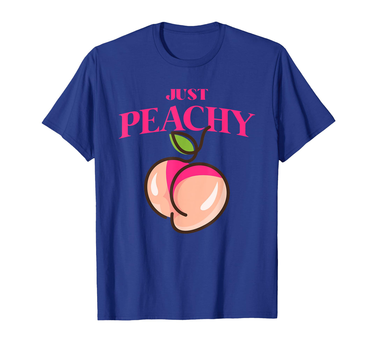 Cool Summer Fruit Retro Just Peachy & keep it Peachy Graphic T-Shirt