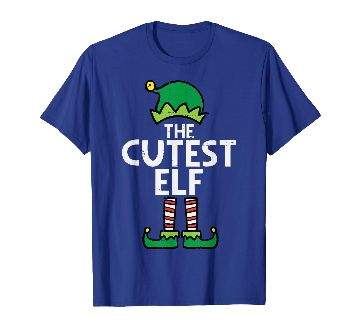 Christmas The Cutest Elf Xmas Family Matching Boys Girls Kid T-Shirt