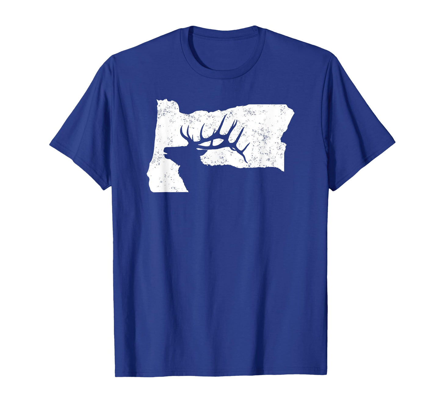 Oregon Elk Hunting Shirt - Bull Elk State Shape T-Shirt