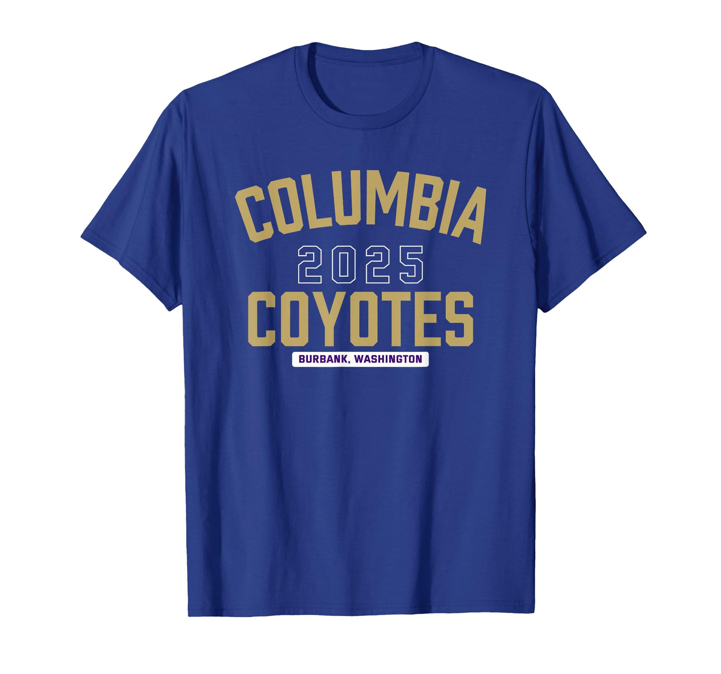 Columbia Coyotes Burbank, Washington 2025 T-Shirt