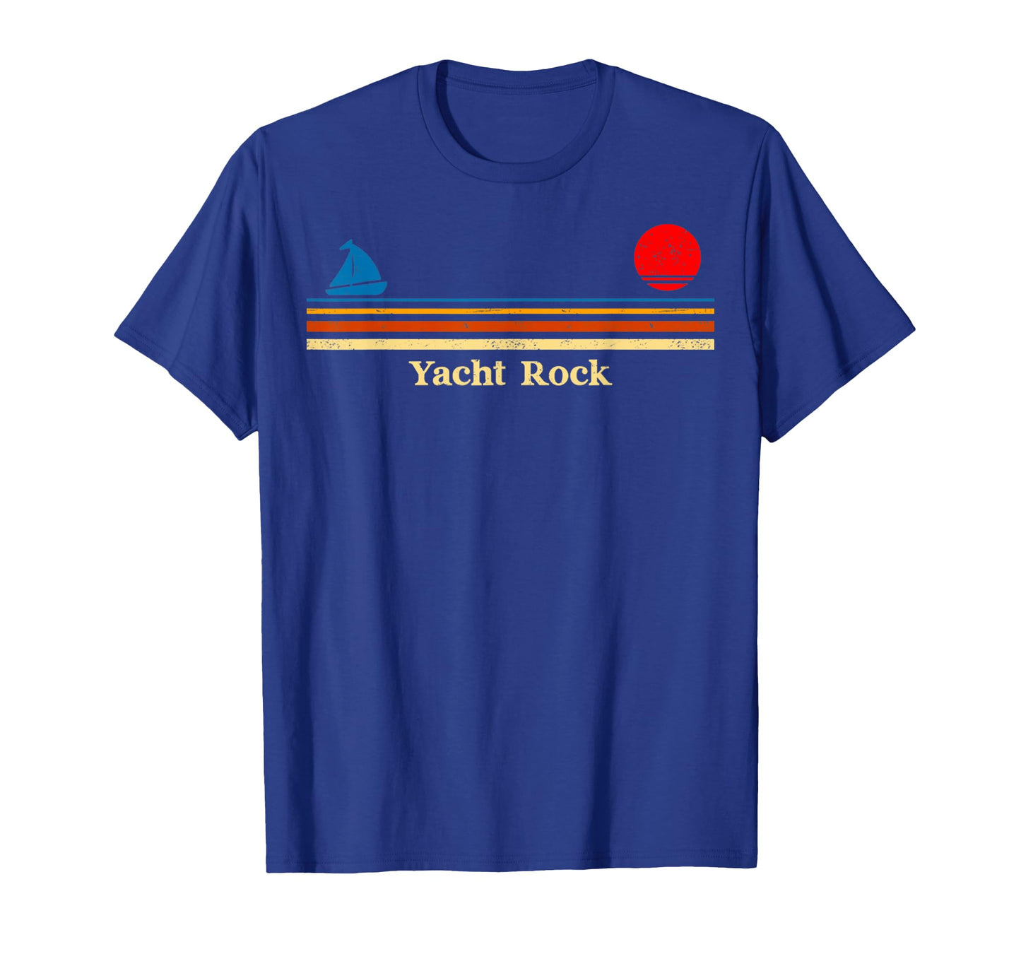 Retro Vintage Yacht Rock Sunset Design For Men Women T-Shirt