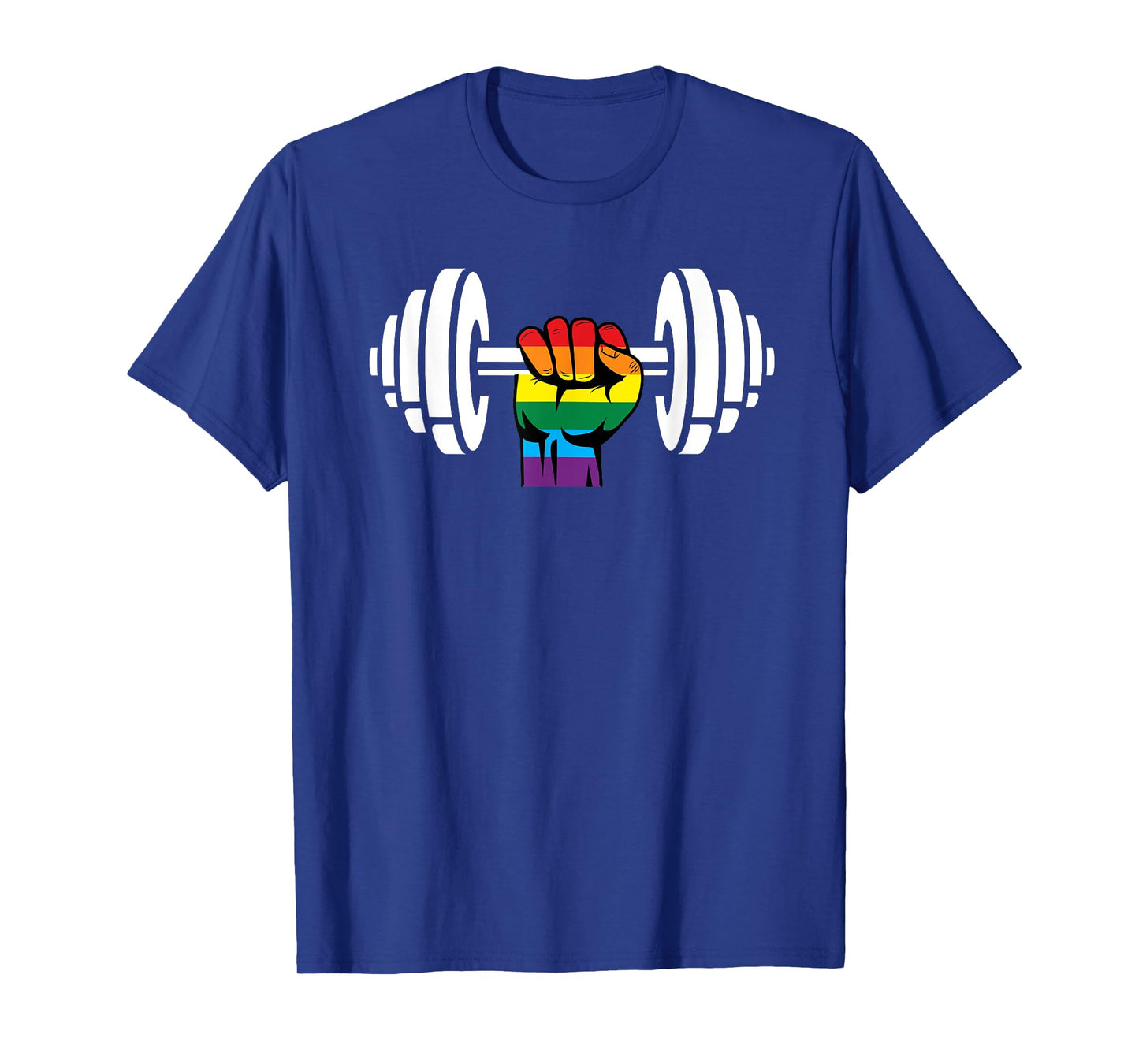Gay Pride Gym Design Rainbow flag T-Shirt