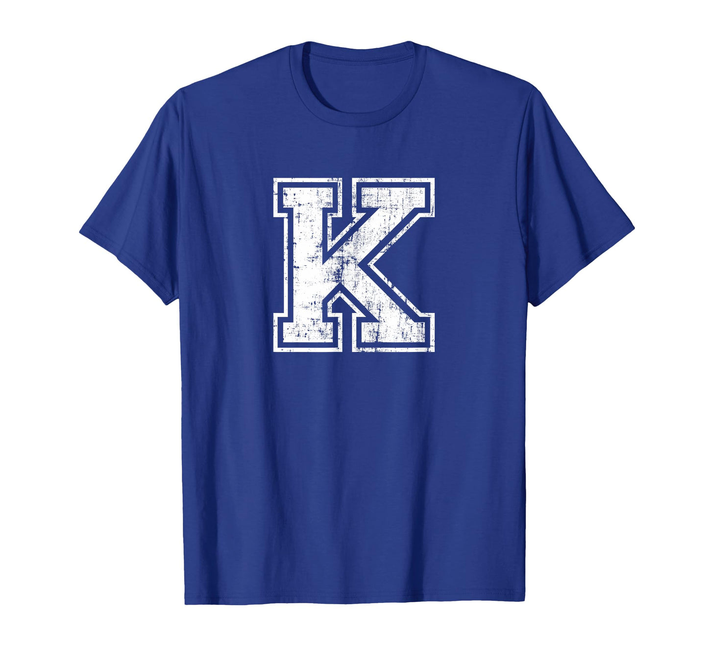 Letter K Uppercase Alphabet Initial School College Varsity T-Shirt
