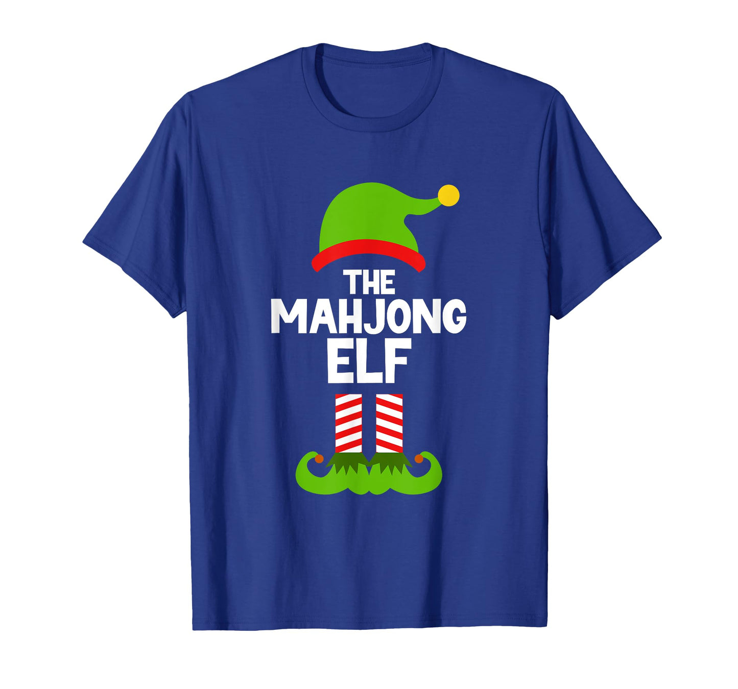 Funny The Mahjong Elf Christmas Family Party Pajama T-Shirt