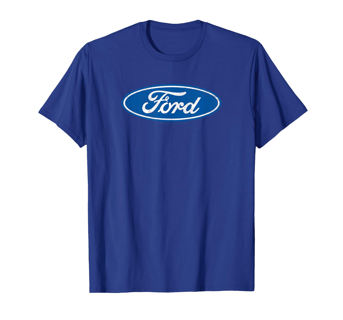 Ford - Distressed Blue Oval Logo T-Shirt
