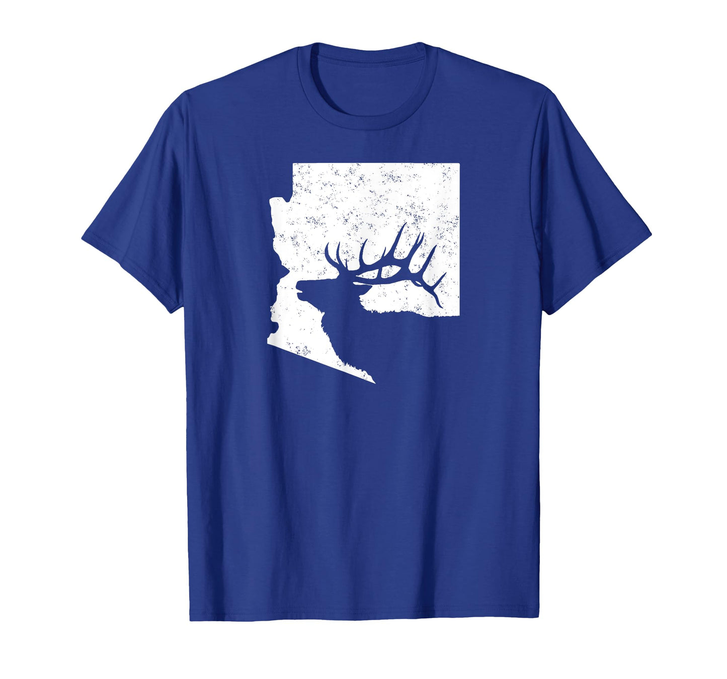 Arizona Elk Hunting Shirt - Bull Elk AZ State Shape T-Shirt