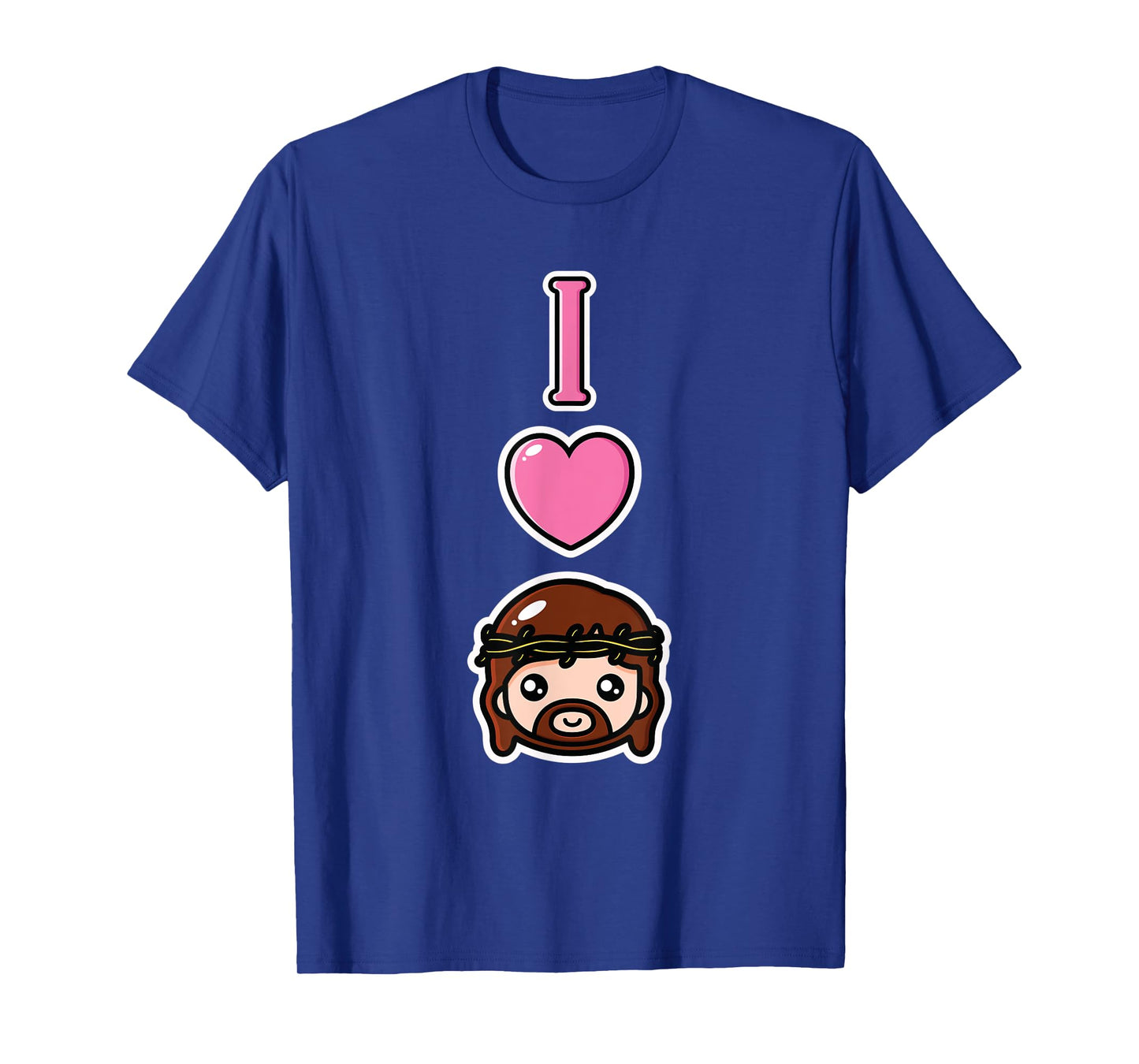 I Love Jesus Anime Style Pro Christian Religious Kids Girls T-Shirt