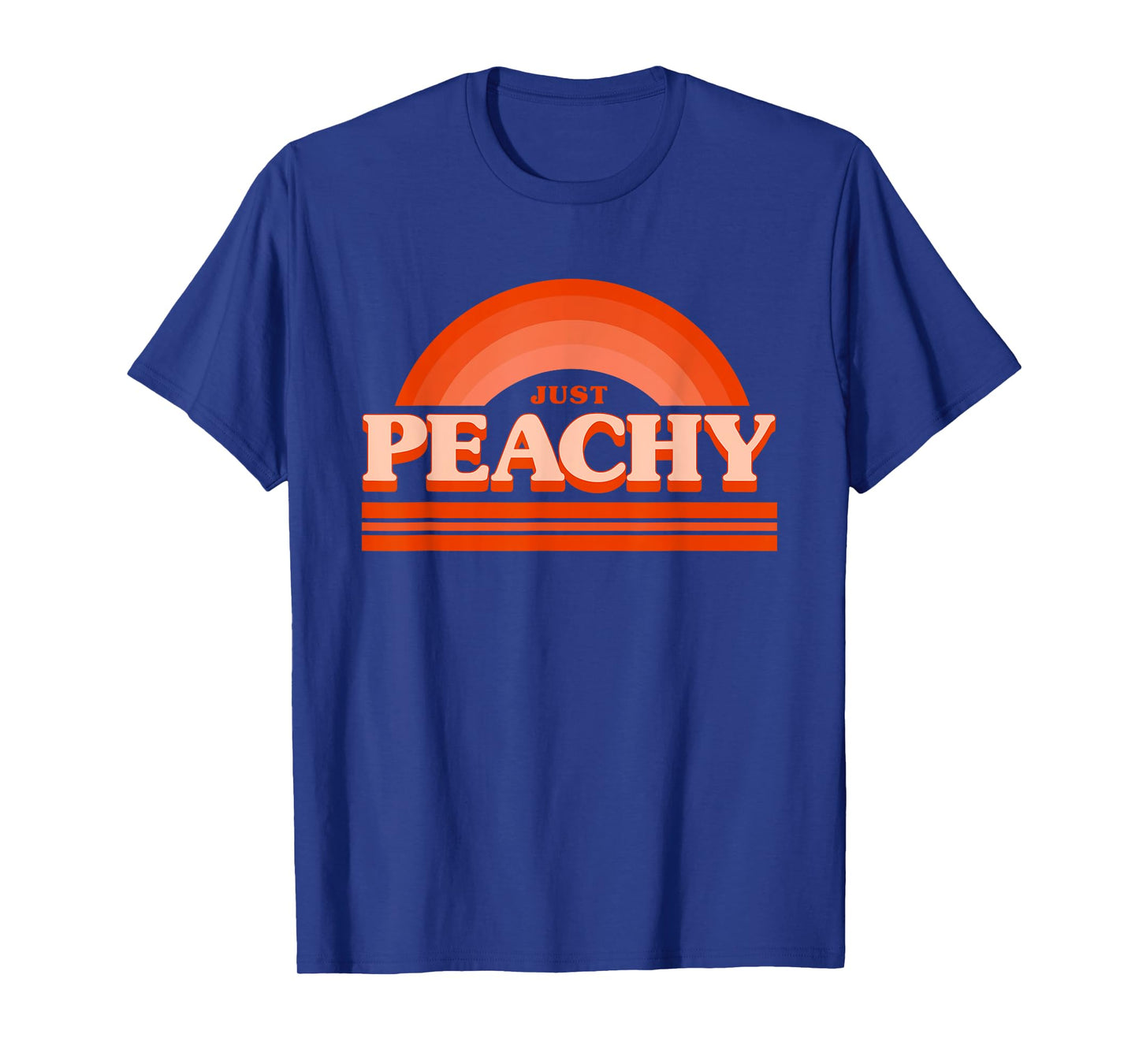 Cool Summer Fruit Retro Just Peachy & keep it Peachy Graphic Men Women T-Shirt