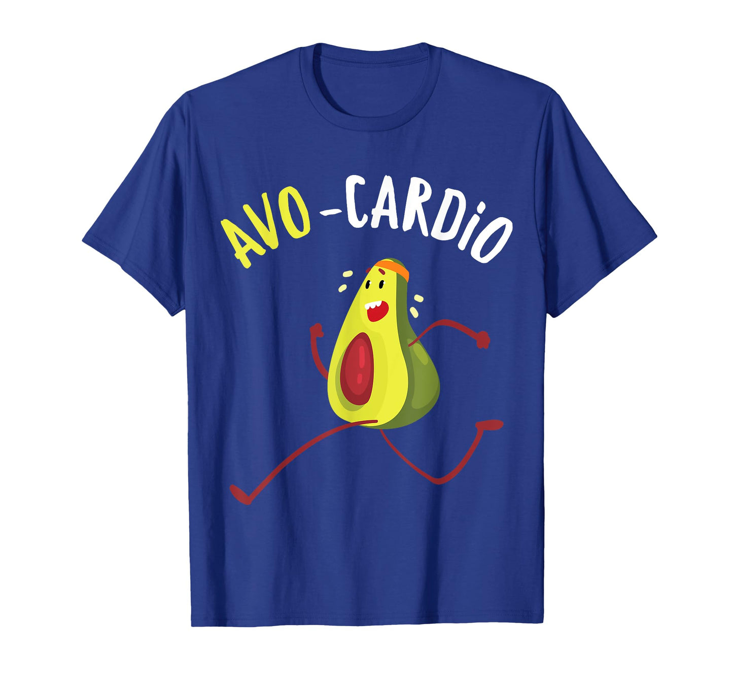 Funny Avo-Cardio Pun Workout Running Avocado T-Shirt