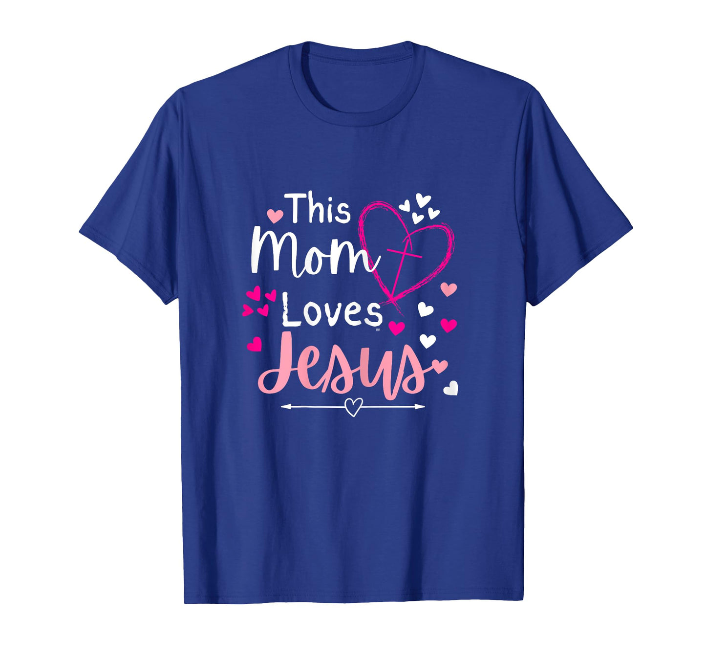 THIS MOM LOVES JESUS/ Mother's Day Christian Gift T-Shirt