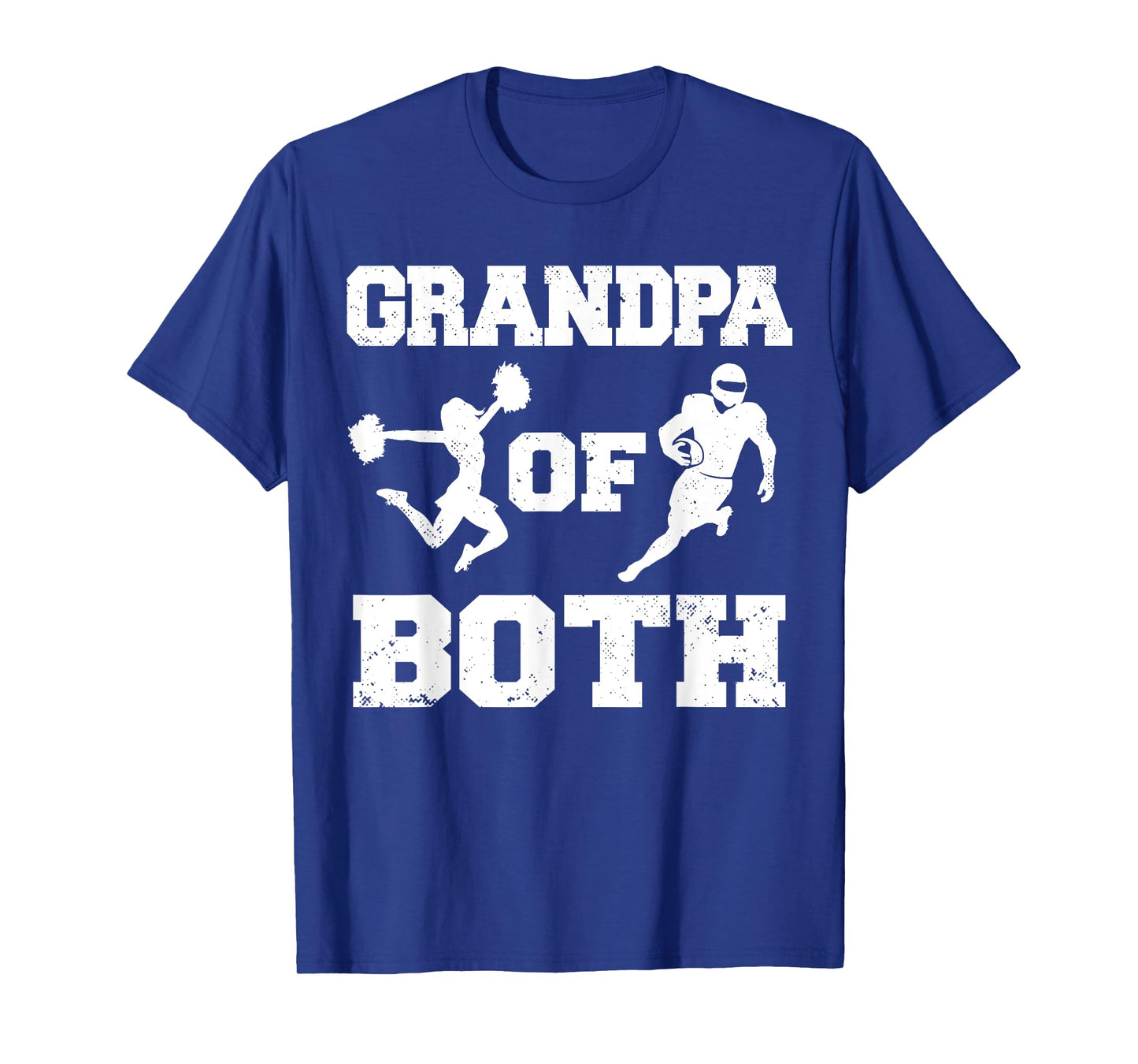 Grandpa Of Both Funny Football and Cheer Grandpa T-Shirt