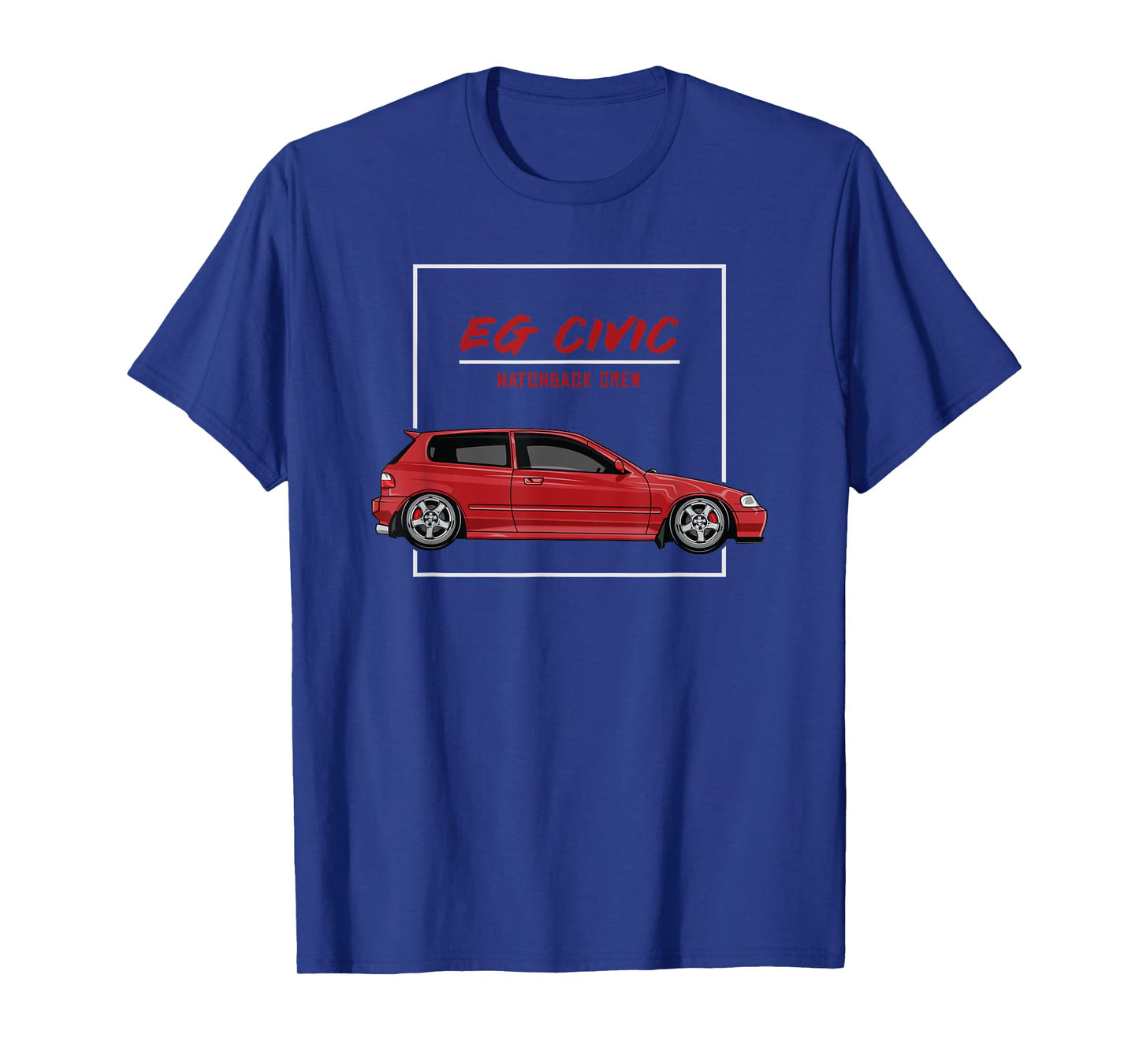 EG Hatchback Japanese Tuned Car MilanoRed T-Shirt