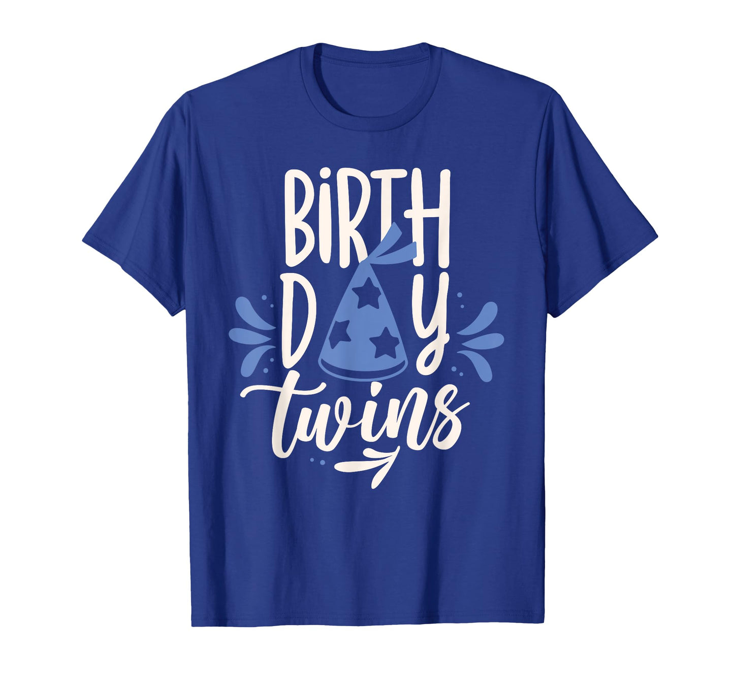 Birthday Twin Identical Twins Boy Girl Unisex-Adults Twin-themed Birthday T-Shirt Black Small Crew Collar Modern Short Sleeve