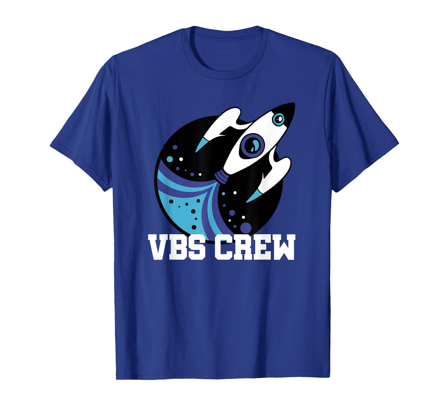 I Love VBS 2025 Space Crew Vacation Bible School Rocket T-Shirt