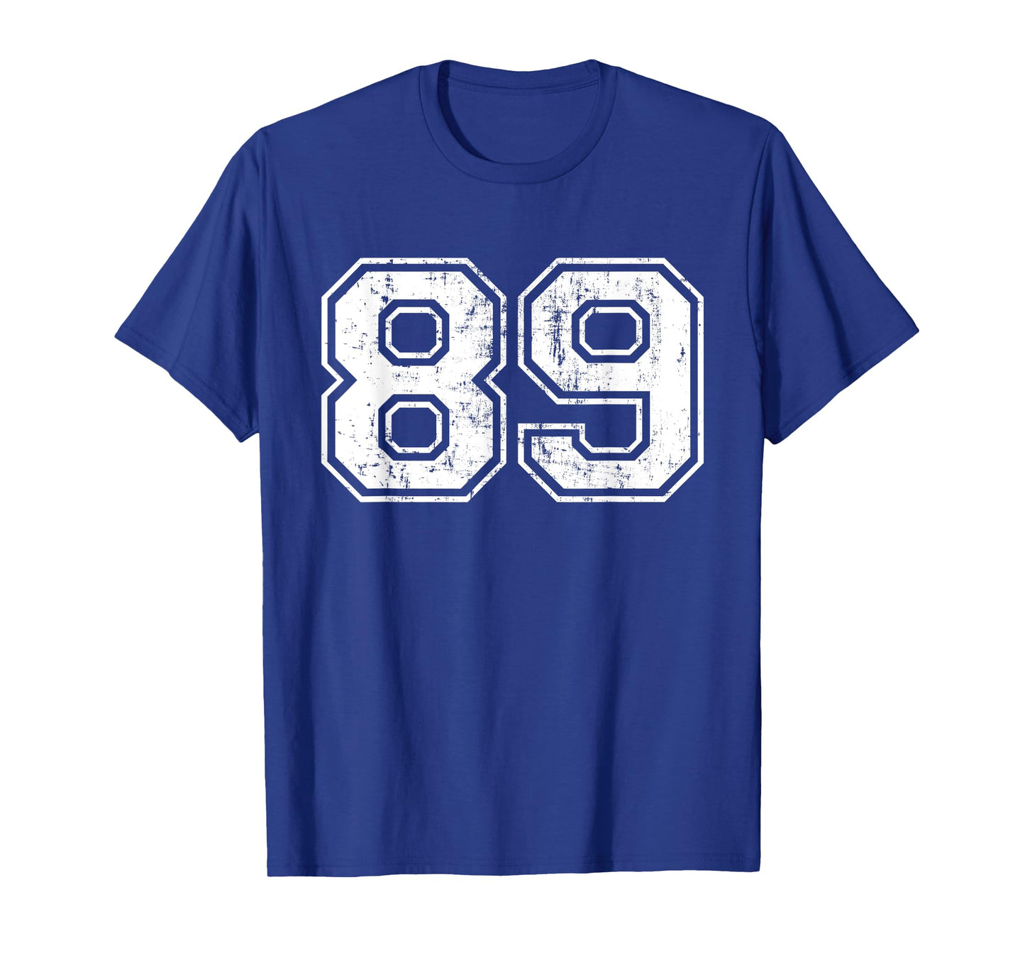 Number 89 Eighty Nine Distressed Vintage Sport Team Practice T-Shirt