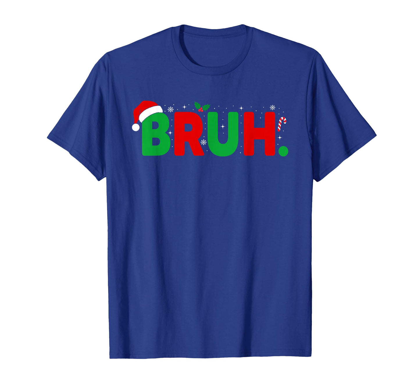 Bruh Christmas Shirt for Kids Boys Teens Men Funny Christmas T-Shirt