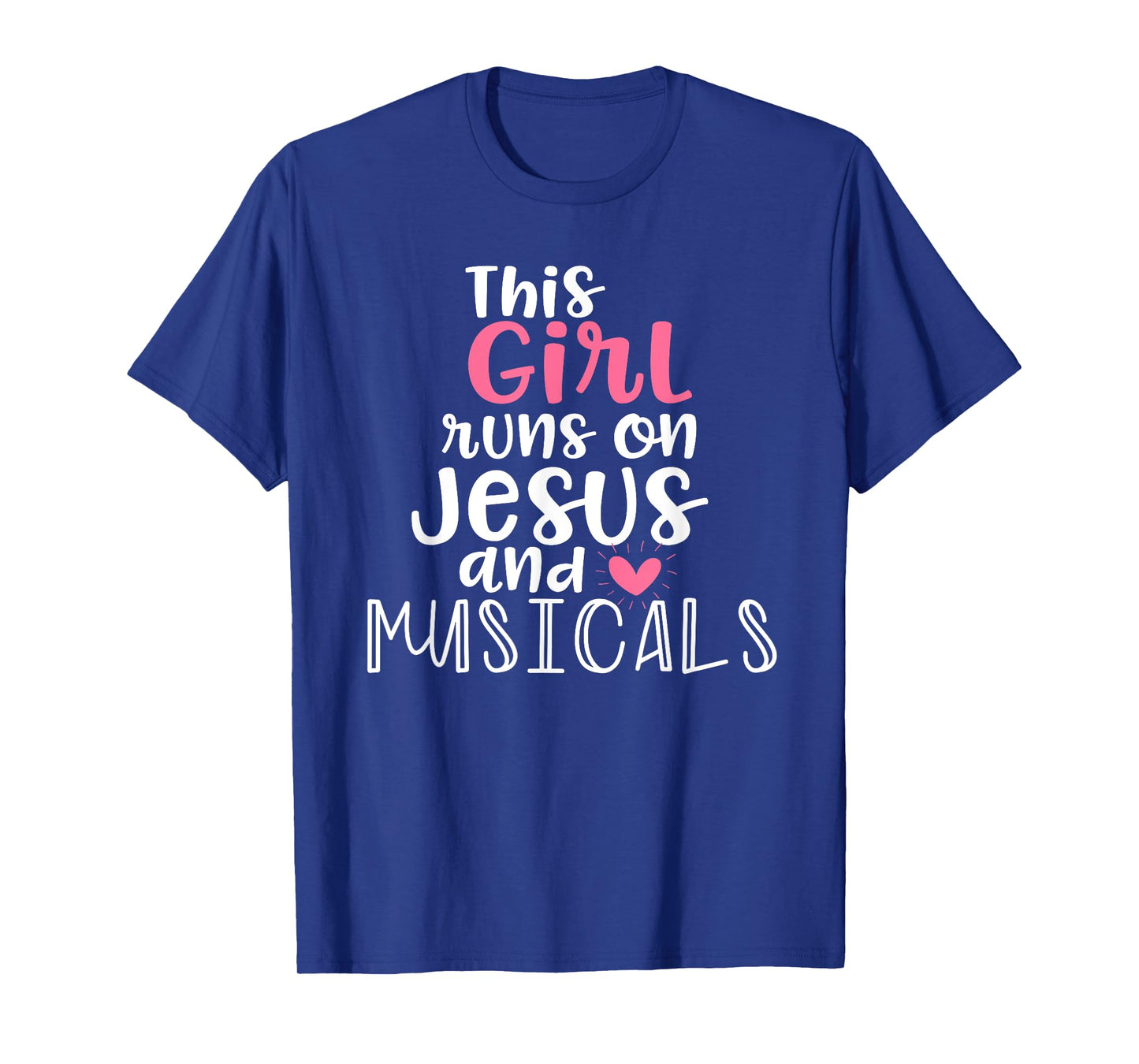 Musical Theater Gifts Teen Girl runs on Jesus Musicals Shirt T-Shirt