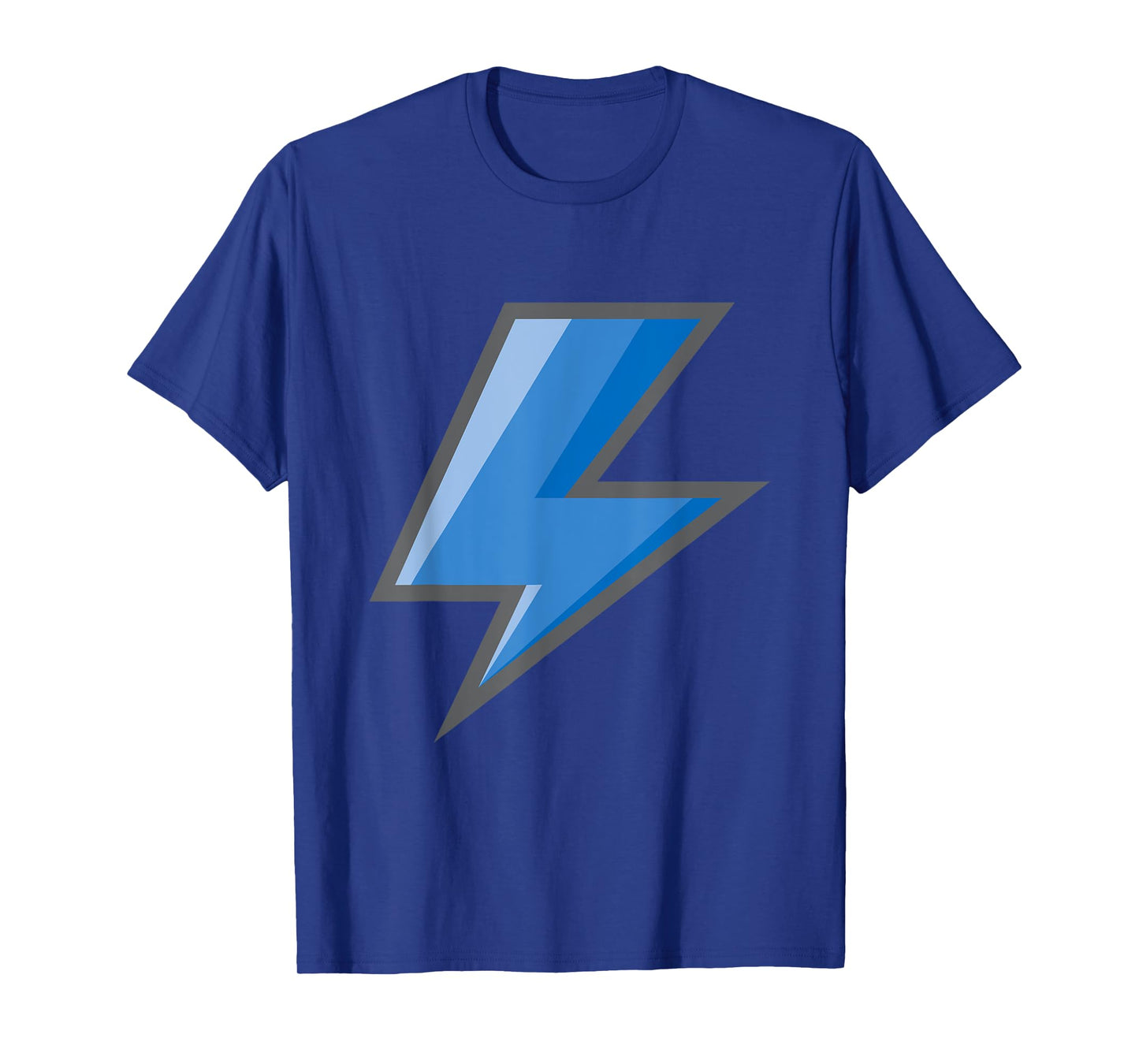 Lightning Bolt Blue Graphic Tee Easy Halloween Costume T-Shirt