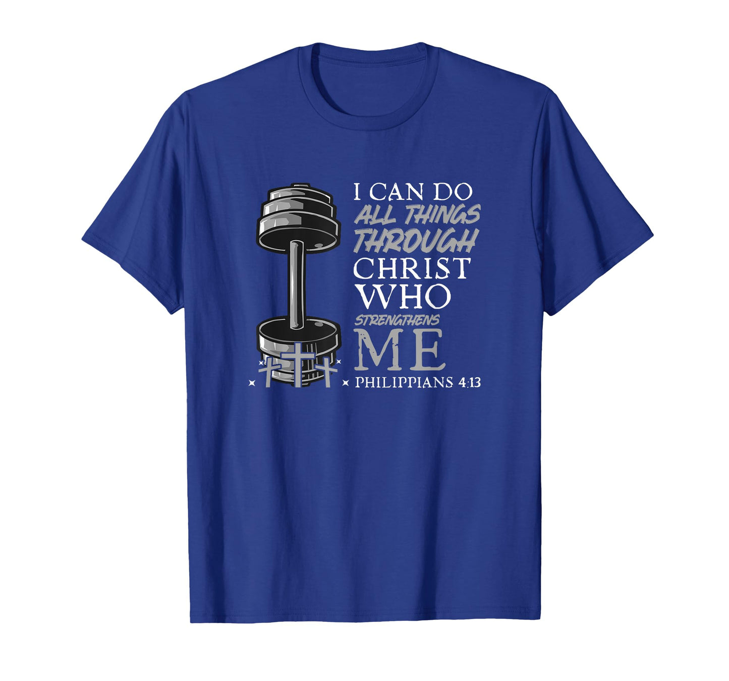Can Do All Things Weightlifter Christian Gym Bible Verse T-Shirt