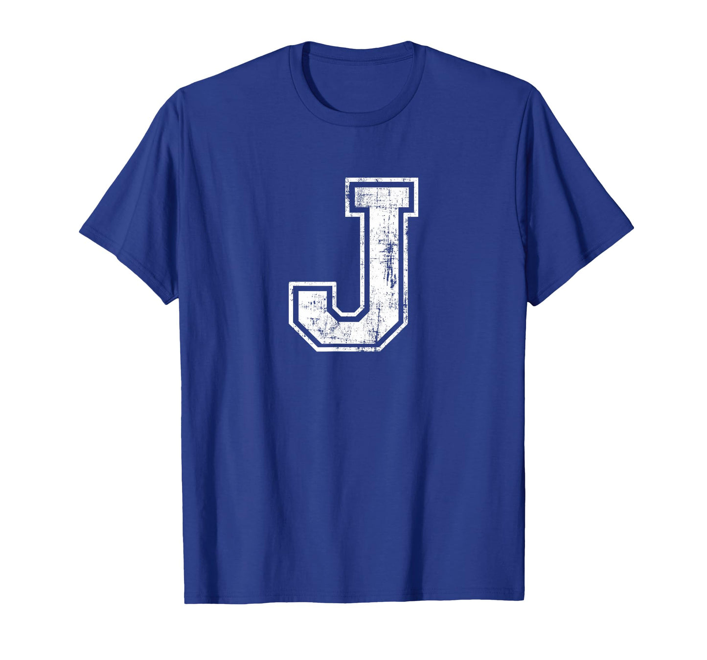 Letter J Uppercase Alphabet Initial School College Varsity T-Shirt