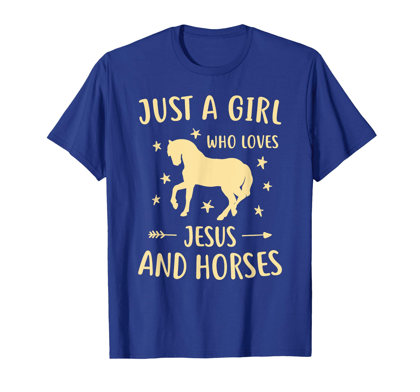 Jesus And Horses For Girls Teens Women Horse Lover Christian T-Shirt