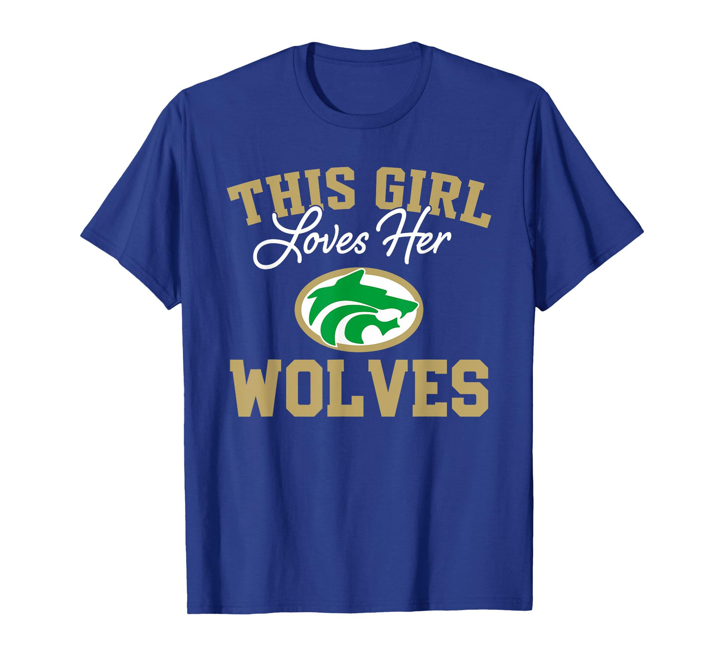 Buford Wolves Logo This Girl Loves Her HS T-Shirt
