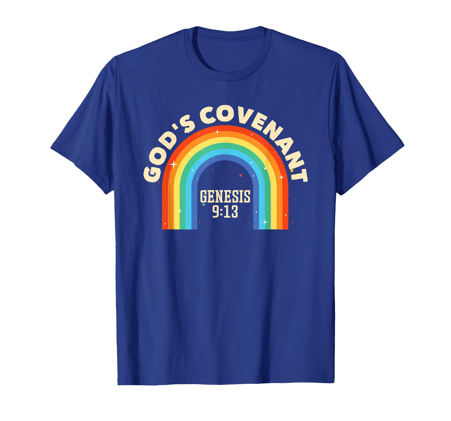 Rainbow God's Covenant Genesis 9:13 Bible Christian Lover T-Shirt