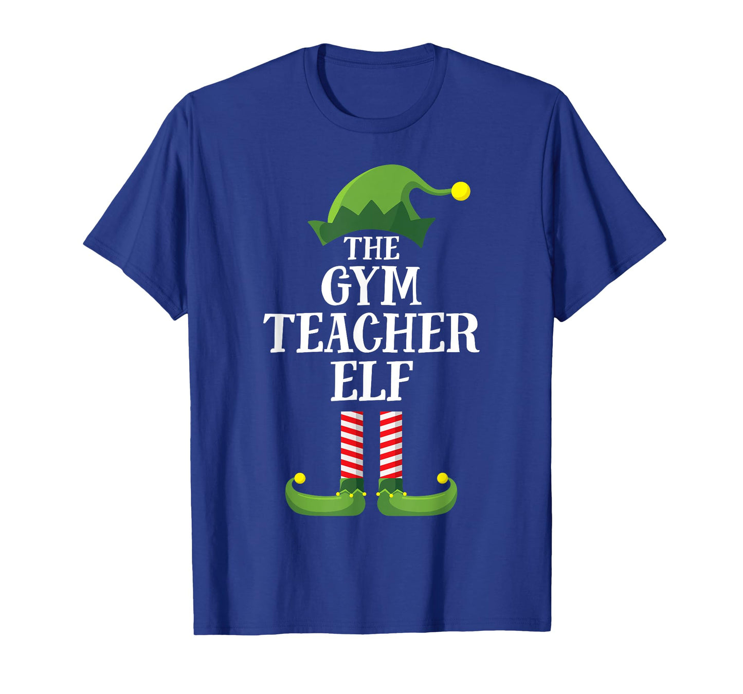 Gym Teacher Elf Matching Family Group Christmas Party Men Women Kids T-Shirt