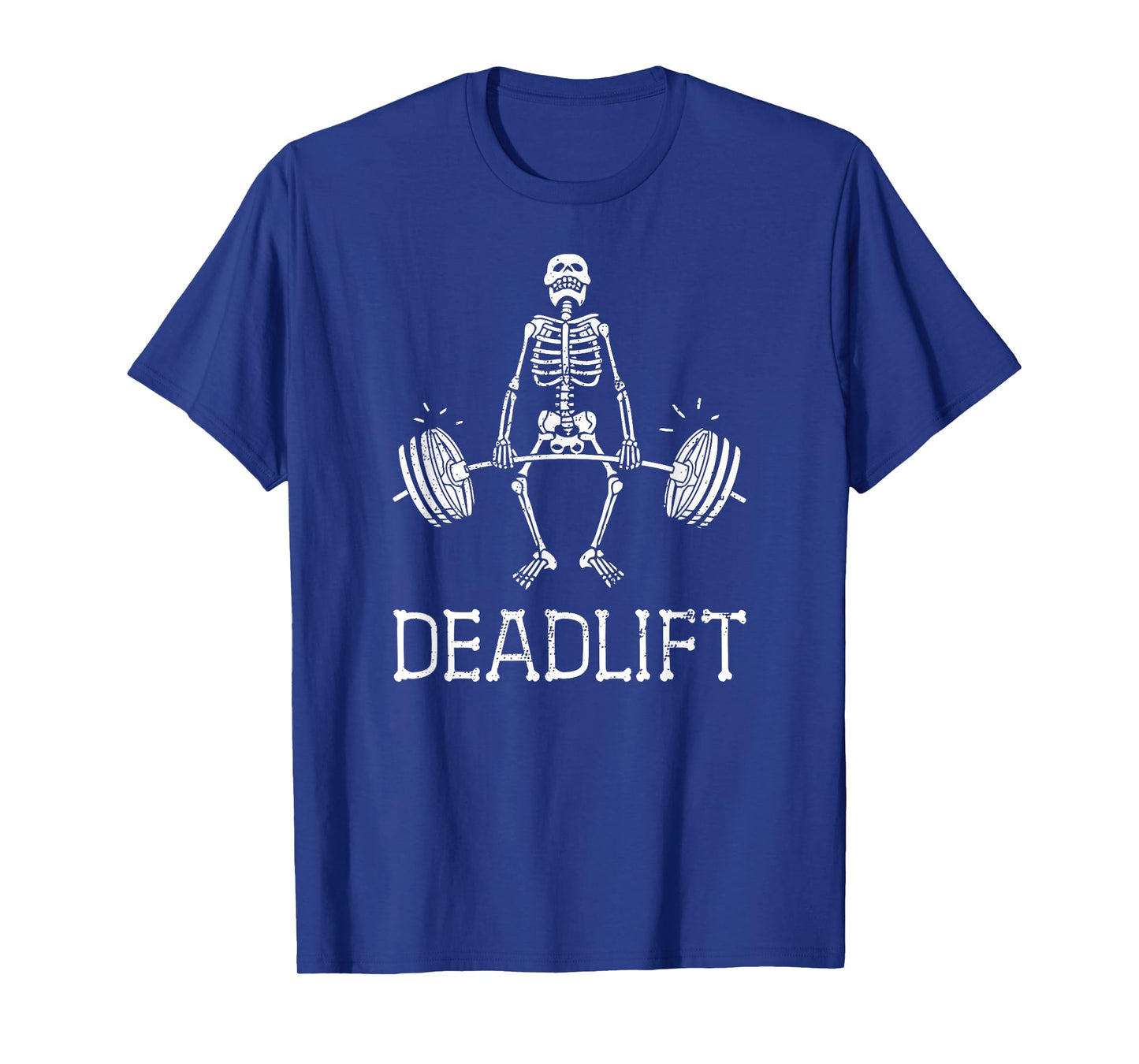 DEADLIFT Funny Halloween Skeleton Weight Lifting Workout T-Shirt