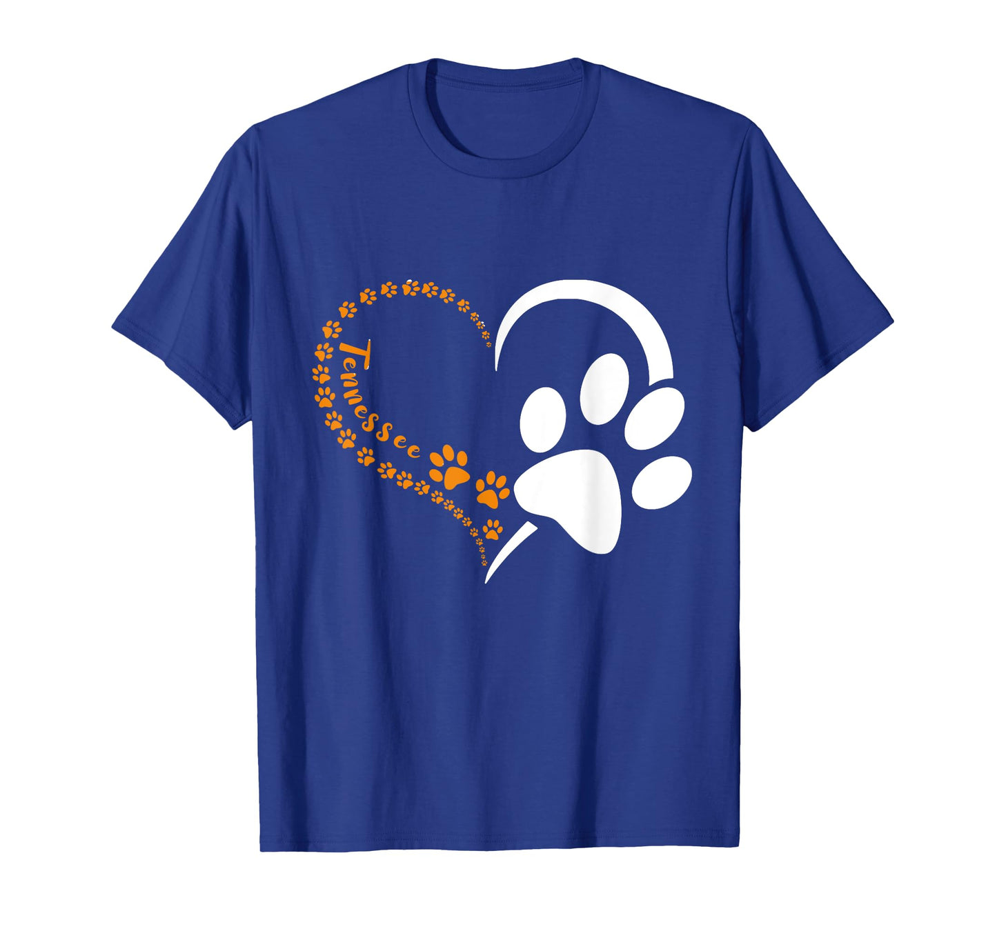 Tennessee Dog paws print for Tennessee Dog Sport Lovers Men Women Girls Kids T-Shirt