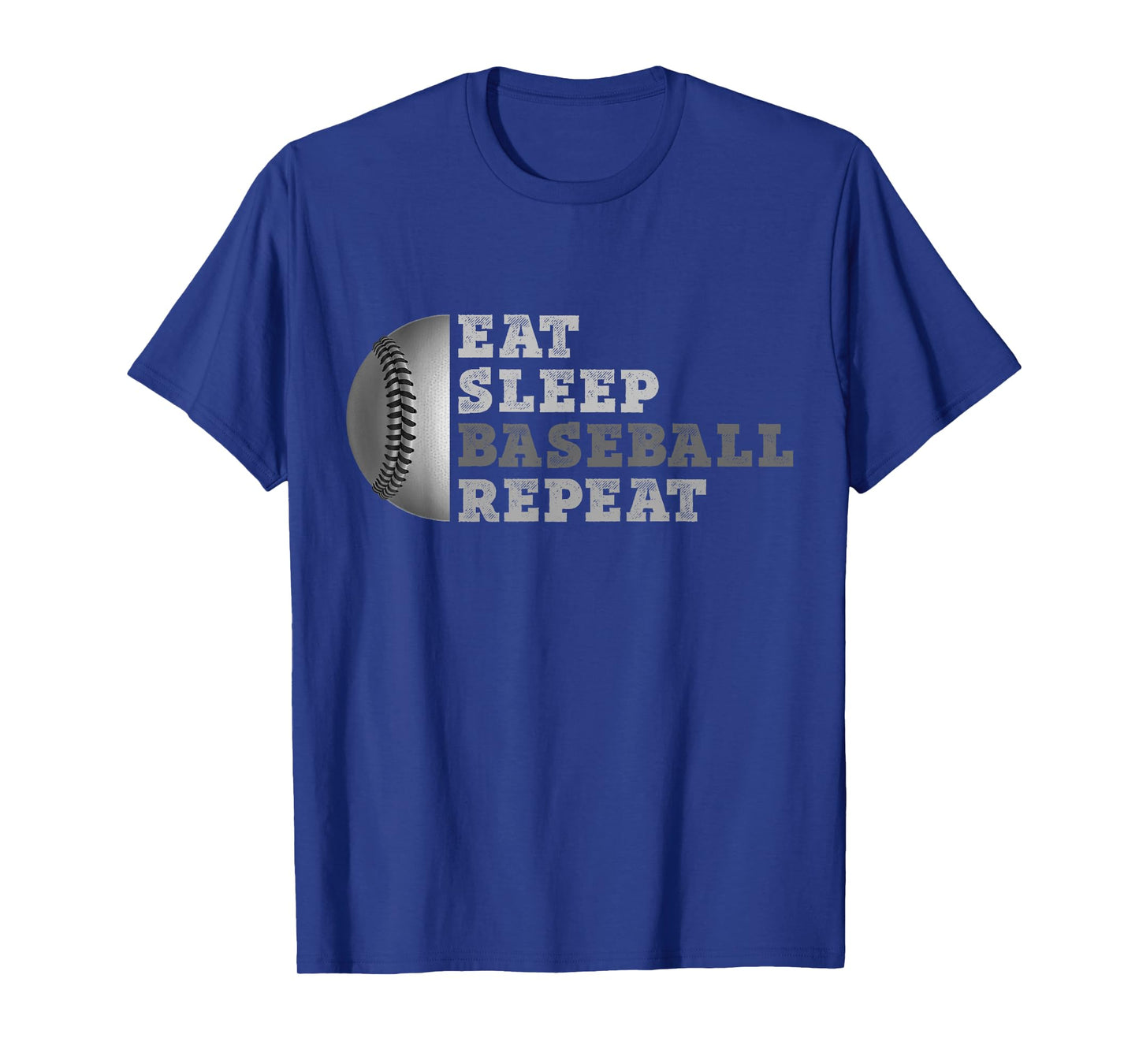 Eat Sleep Baseball Repeat T Shirt Funny Baseball Player Men T-Shirt