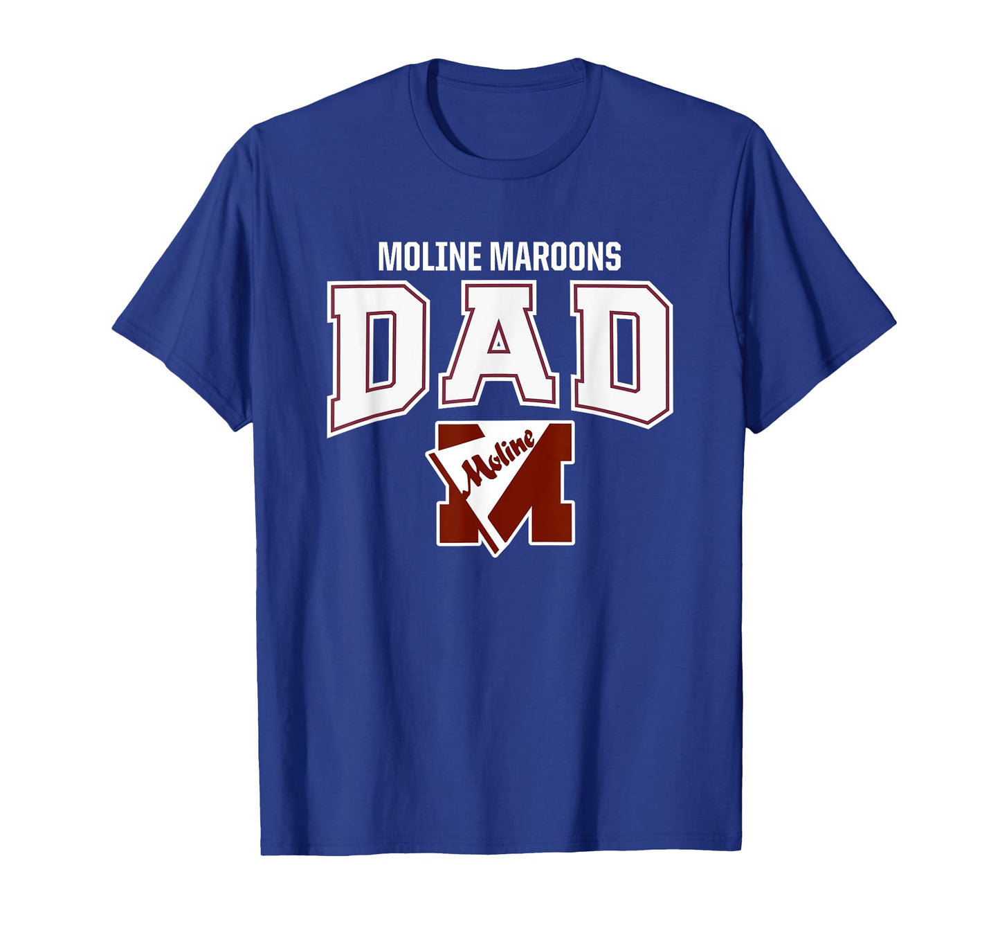 Moline Maroons Logo Dad HS T-Shirt