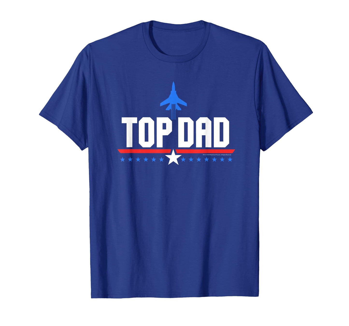 Top Gun Top Dad Father's Day Action Movie Logo T-Shirt