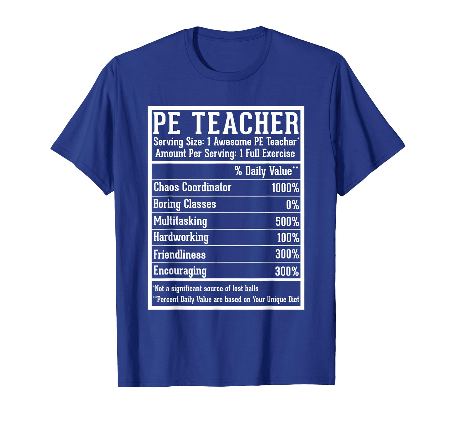 PE Teacher Appreciation Back to School First Day PE Teacher T-Shirt - Unisex-Adults, Black, Small