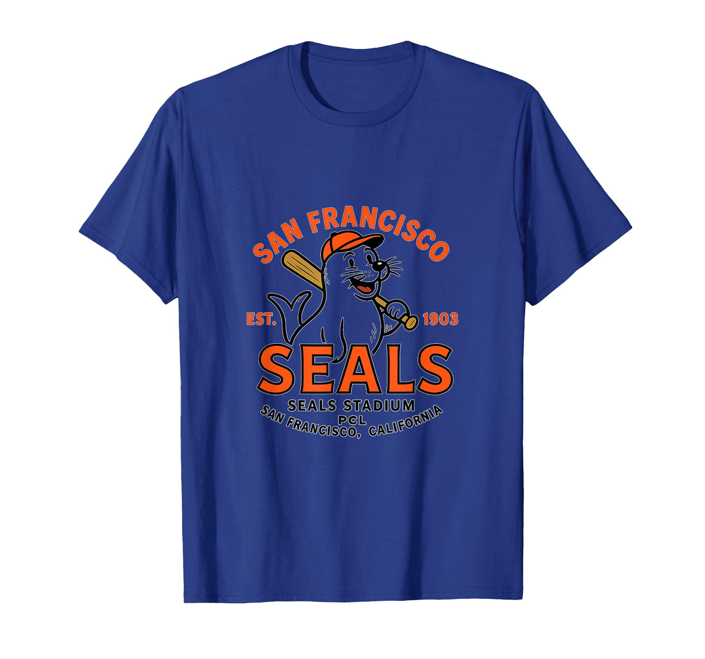 Vintage San Francisco Seals California Baseball Logo T-Shirt