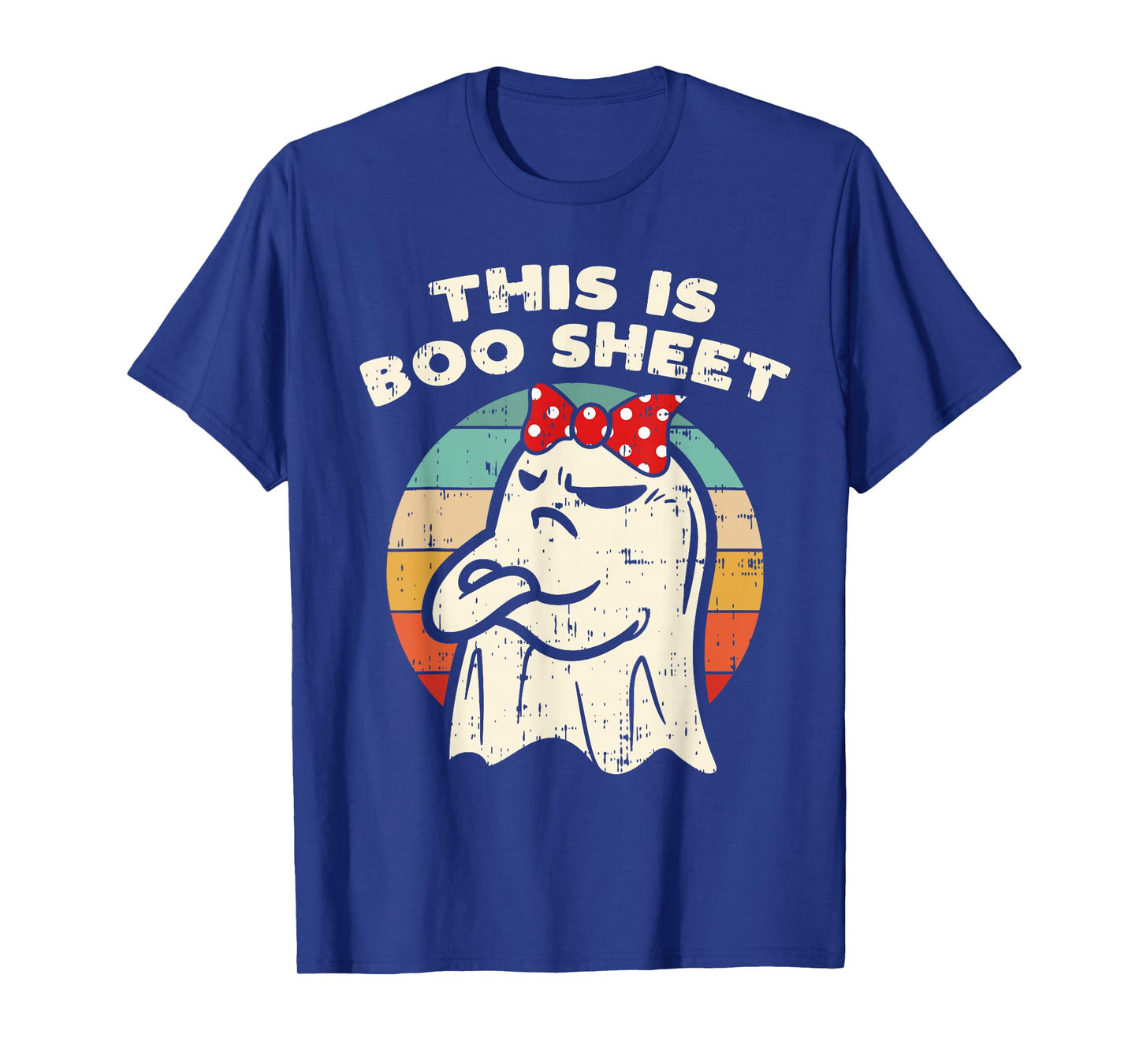 This is Boo Sheet Ghost Retro Halloween Costume Men Women T-Shirt
