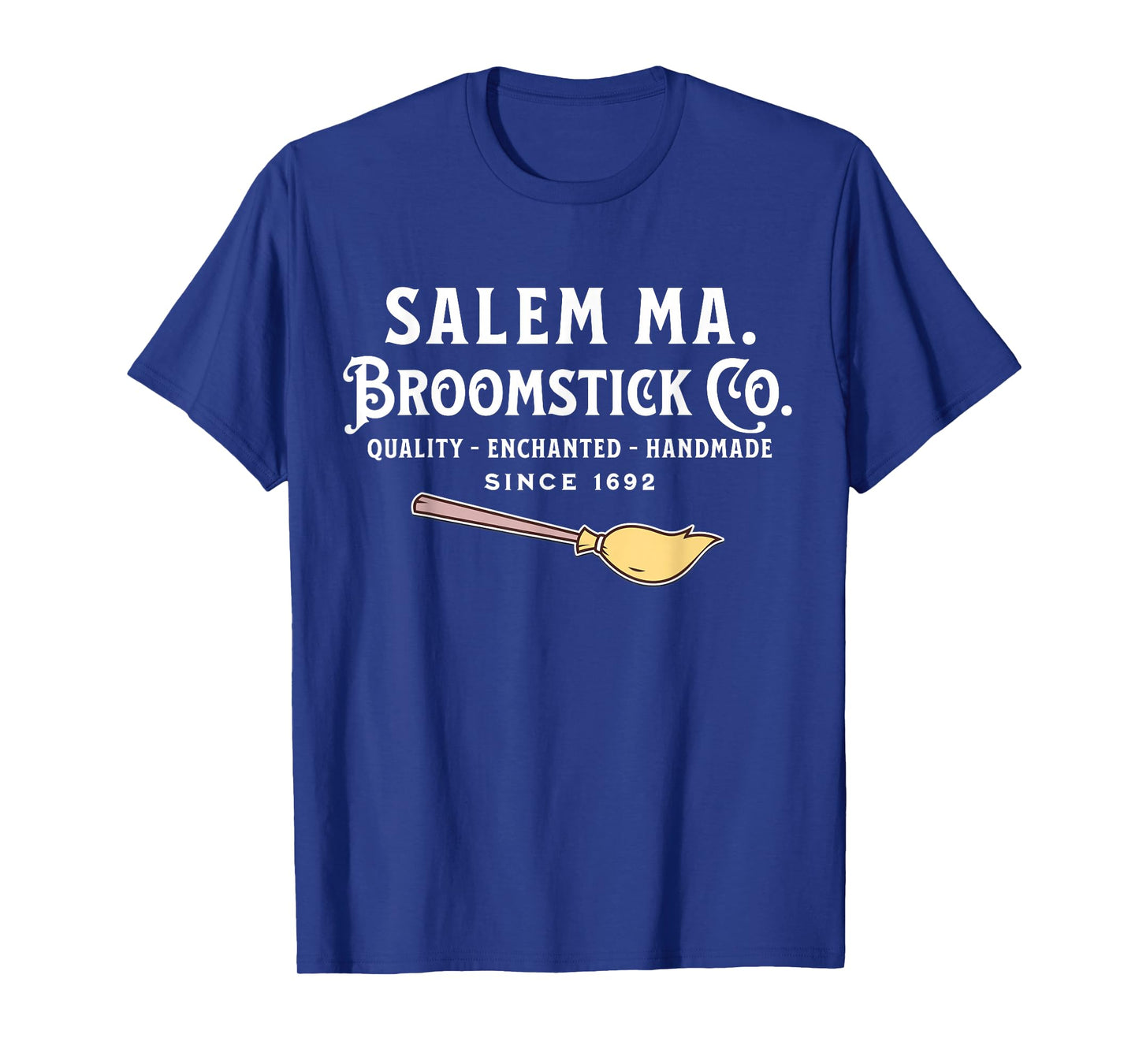 Salem Broomstick Co Witch Magic Enchanted Vintage Design T-Shirt