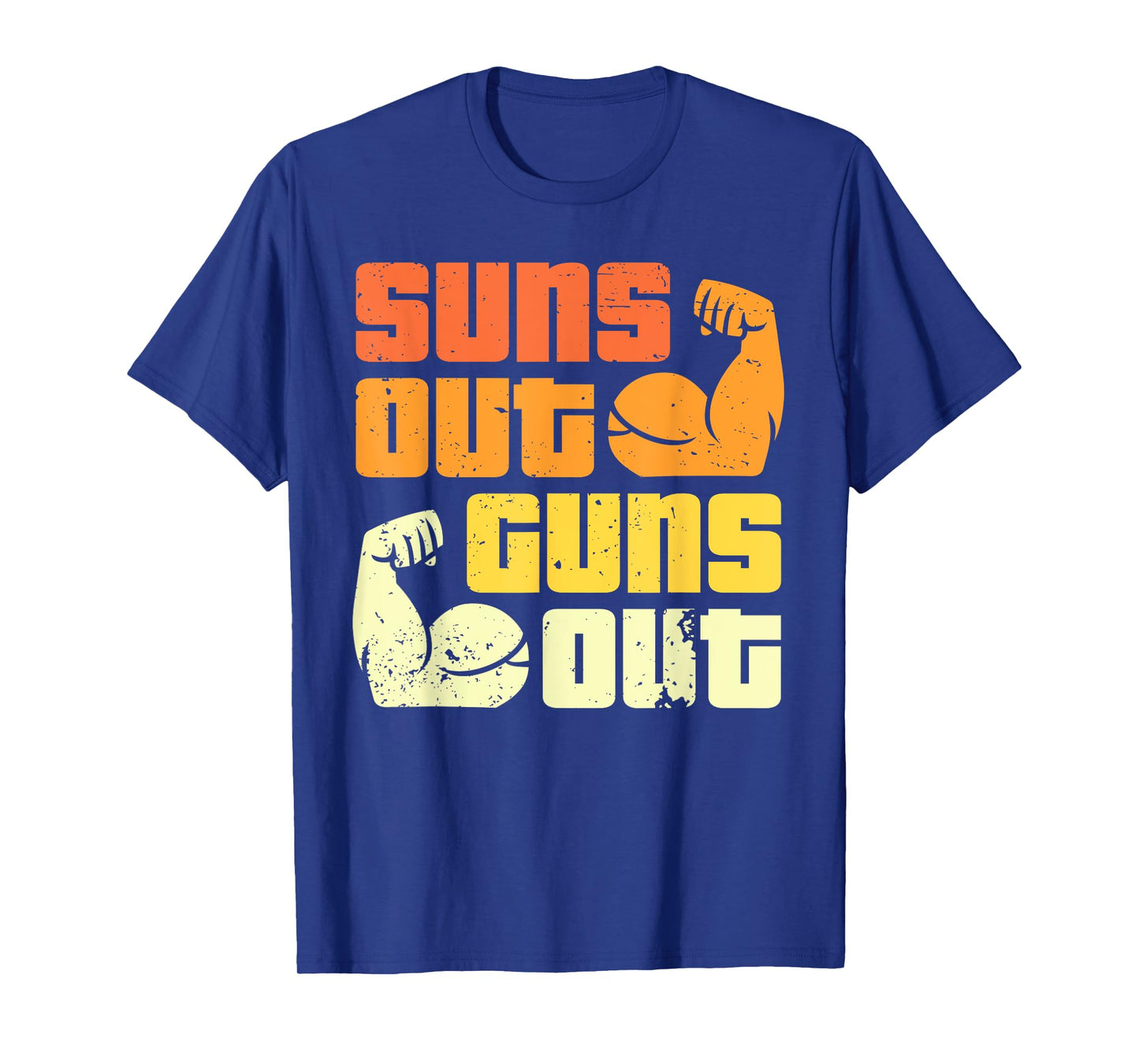 Cali Style Bodybuilding Sun's Out Guns Out Biceps T-Shirt