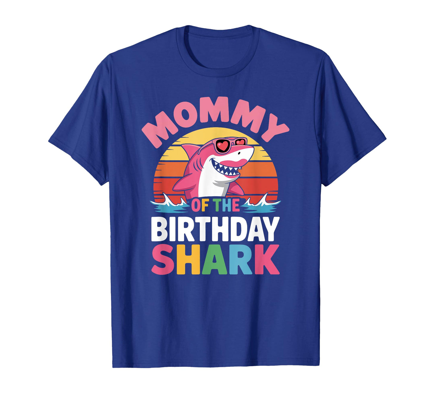 Mommy of the Shark Birthday Mom Matching Family T-Shirt