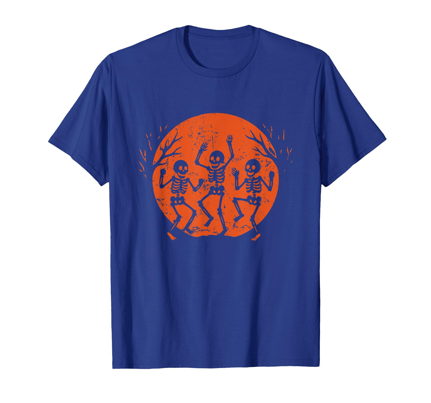 Dancing Skeletons Halloween Moon T-Shirt